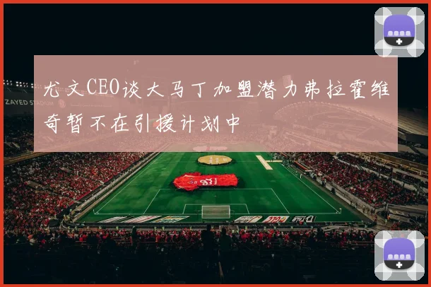 尤文CEO谈大马丁加盟潜力弗拉霍维奇暂不在引援计划中